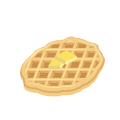 Waffle Cute Bakery Object Vector