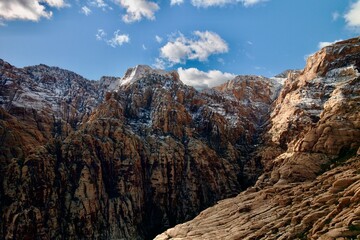 Obraz premium Snow in the canyons