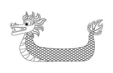 Dragon boat coloring book