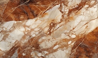 Marble texture background with high resolution, brown color, generative AI