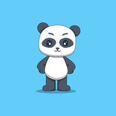 cute panda vector ilustration