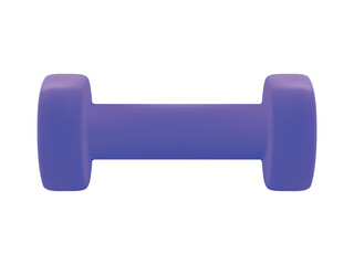 realistic blue dumbbell for fitness equipment