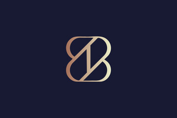 B modern luxury beauty fashion typography logo design, b floral logo, b elegant icon for company