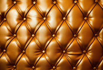 Closeup of vintage leather seat texture, Generative AI