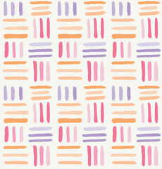Seamless pattern of bright coloured tonal brush strokes with a watercolour appearance. A happy pastel design great for children's clothing, loungewear, textiles, fashion, home decor, wallpaper
