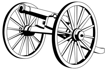 Fototapeta premium old cannon vector