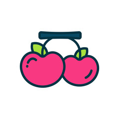 cherry icon for your website, mobile, presentation, and logo design.