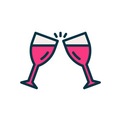 cheers icon for your website, mobile, presentation, and logo design.
