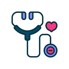 stethoscope icon for your website, mobile, presentation, and logo design.