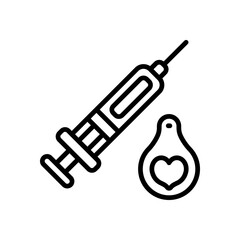 vaccine icon for your website, mobile, presentation, and logo design.
