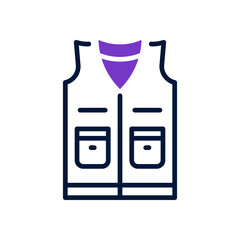 vest icon for your website, mobile, presentation, and logo design.