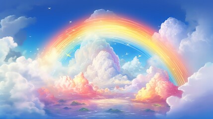 Drawing Rainbow in the Clouds Generative AI
