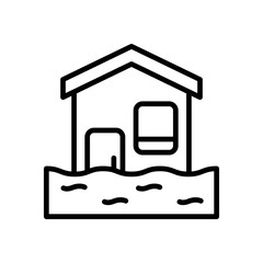 flood icon for your website, mobile, presentation, and logo design.