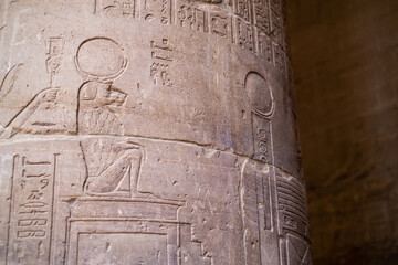 Ancient Egyptian temple in the middle of the desert