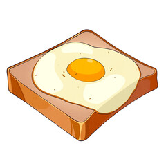 fried egg on bread