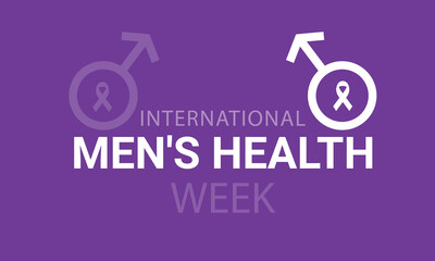 National Men's Health awareness week . background, banner, card, poster, template. Vector illustration.