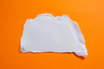 Torn white paper background with ripped edges