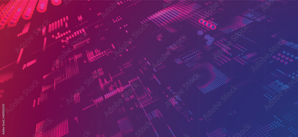 Poster abstract digital background. data flow information. concept of digital communication. big data visua