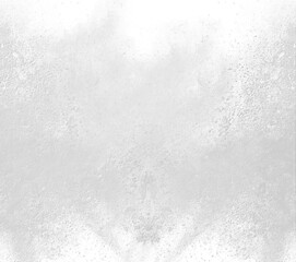 Powder explosion on white background, snow dust