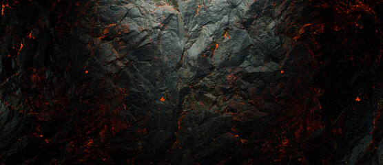 Abstract rock background with lava gaps between the stones. - obrazy, fototapety, plakaty