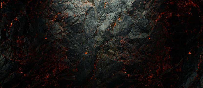 Abstract rock background with lava gaps between the stones.