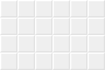 White tiles vector texture. Seamless pattern