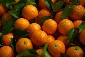 fresh oranges. Generative AI.