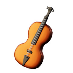 Fototapeta premium 3d icon violin