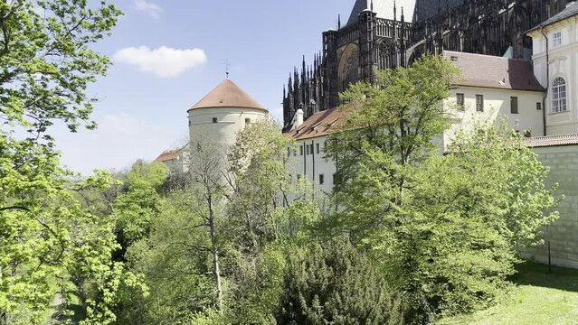 Prague castle in spring