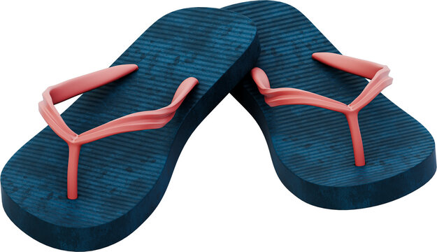 PNG Slippers infographic element isometric view