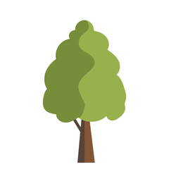 Flat Tree Illustration