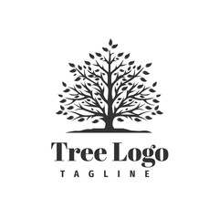 Tree logo concept template design