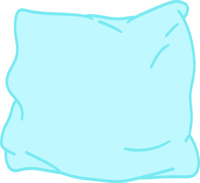 recommend clip art: Blue pillow