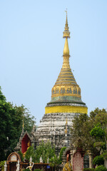 Wat Buppharam temple at Chiang Mai in Thailand.