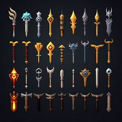 icon sword weapon game ai generated