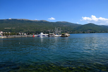 Fototapeta premium ohrid lake north macedonia