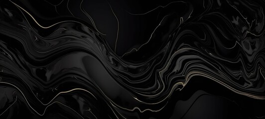 Black marble with golden lines pattern design