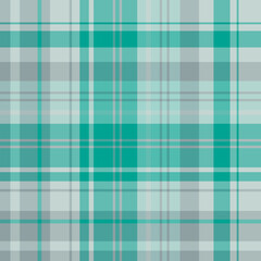 Seamless pattern in exciting gray and cold green colors for plaid, fabric, textile, clothes, tablecloth and other things. Vector image.