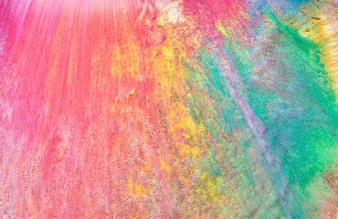 Abstract versicoloured background. Luxury fluid art. Waves, splashes and blots of acrylic alcohol ink, paints under water. Multicolored marble texture