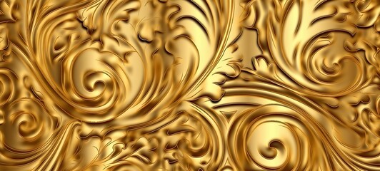 Golden pattern gradient lines design