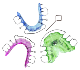 Removable braces, invisible retainer, transparent background