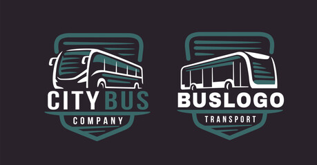 city bus logo on white background