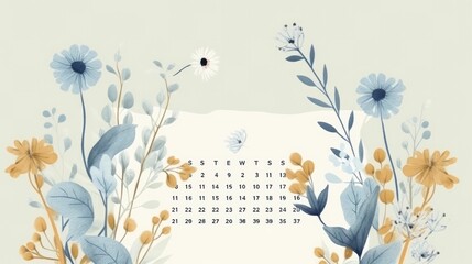 Hand-drawn calendar template for the year 2023