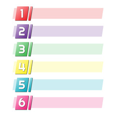 Obraz premium Infographic used for detailed reports of all 6 topics.