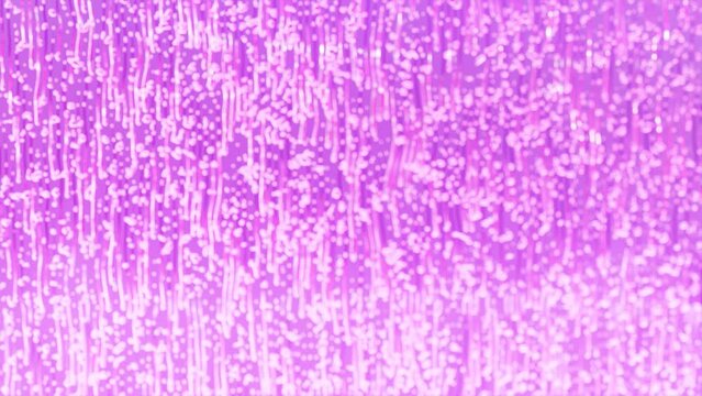 Regentropfen die eine Fensterscheibe herunterflie&szlig;en - Regenwetter, abperlen, Glas, pink, lila, violett