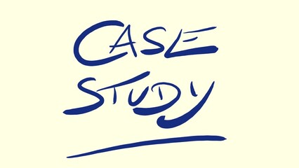 Obraz premium Case Study, Notiz, Handschrift, Skizze, Scribble