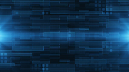 Hi-tech digital technology concept Futuristic abstract Cyberspace background Data center, server, internet, speed Artificial intelligence Geometric artificial intelligence tech backdrop 3d rendering