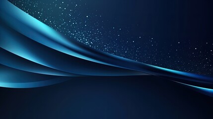 Dark blue shiny abstract background with copy space for design.  Generative AI。