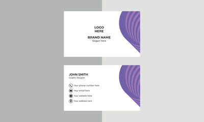 Modern Business Card - Creative and Clean Business Card Template.