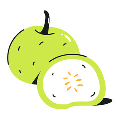 A handy flat icon of gooseberry